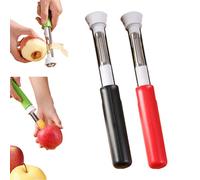 2-In-1 Apple Corer & Peeler, 2 In 1 Apple Corer And Peeler Tool, Multifunction Corers Tool, for Bell Peppers, Apples, Pears, Must-Have Kitchen Gadget (Black+Red)