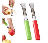 2-In-1 Apple Corer & Peeler, 2 In 1 Apple Corer And Peeler Tool, Multifunction Corers Tool, for Bell Peppers, Apples, Pears, Must-Have Kitchen Gadget (Green+Red)