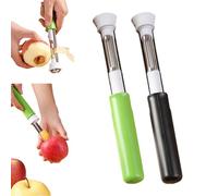 2-In-1 Apple Corer & Peeler, 2 In 1 Apple Corer And Peeler Tool, Multifunction Corers Tool, for Bell Peppers, Apples, Pears, Must-Have Kitchen Gadget (Black+Green)