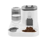 2 in 1 Automatic Dog and Cat Feeder, Large Capacity Food Dispenser Bowl, Pet Feeding Station for Small to Medium Dogs and Kittens, Indoor Animal Supplies for Daily Treat Delivery