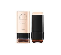 2-In-1 Barra De Base Con Brocha Incorporada, Fórmula De Cobertura Completa E Hidratante, Acabado Natural Duradero Para Todo Tipo De Piel (#2, 20G)