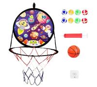 2 In 1 Basketball Hoop - Safe Dartboard Games Sets, Exciting Indoor Throwing Sports Gear, Engaging plasTtic Backboards Toys, Fun Outdoor Party Favors Activity - For Boys Youth Active Playrooms