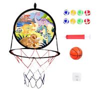 2-In 1 Basketball Hoop Y Dart Board, Interactive Play Time, 14.37 Pulgadas, Juguetes Para Exteriores Interiores, Juego De Baloncesto Para Niños 2-in 1, Configuración Fácil En Cualquier Lugar Para Niño