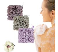 2 in 1 Bath Soap Sponge,3/6PCS Soft Loofah Washcloth,Bath Ball Towel Shower Sponge With Drawstring Closure For Soap Soft (3PCS-A)