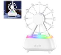 2-in-1 Bluetooth Speaker & Atomizer Humidifier,Ferris Wheel Essential Oil Diffuser,300ml Aromatherapy Diffuser with 7-Color Light,USB Powered Smart Essential Oil Diffusers for Home Bedroom