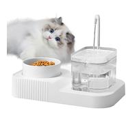 2 In 1 Bowls Feeder Food Dispenser - Pet Feeder and Water Dispenser | Cat Water and Food Bowl |Cat Bowl Automatic Drinking Water Feeder | Large Capacity Automatic Cat Water Dispenser for Large