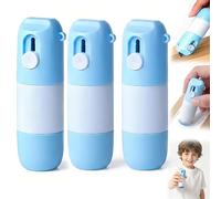 2-in-1 Box Cutter & Thermal Paper Eraser, 2 in 1 Privacy Wipe Box Cutter, Thermal Paper Correction Fluid, Thermals Papers Eraser Pen and Cutters, with 10ml Erasers, for Package Labels Bills (3pcs)