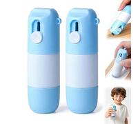 2-in-1 Box Cutter & Thermal Paper Eraser, 2 in 1 Privacy Wipe Box Cutter, Thermal Paper Correction Fluid, Thermals Papers Eraser Pen and Cutters, with 10ml Erasers, for Package Labels Bills (2pcs)