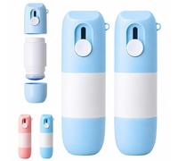 2-In-1 Box Cutter & Thermal Paper Eraser, Water-Based Thermal Paper Eraser Pen, 2 In 1 Privacy Wipe Box Cutter for Parcel Labels, Privacy Protection (Blue+Blue)