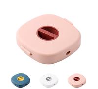 2 in 1 Cable Winder with Phone Stand, Durable Cable Organizer and Charging Stand, Cord Cables Winder Organizer with Phone Rotate, for Earphones, USB, Charging Cables (Pink*1)