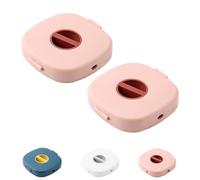 2 in 1 Cable Winder with Phone Stand, Durable Cable Organizer and Charging Stand, Cord Cables Winder Organizer with Phone Rotate, for Earphones, USB, Charging Cables (Pink*2)