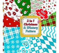2 in 1 Christmas Holiday And Winter Scrapbook Paper |: 50 Double Sided Decorative Designs, 8.5x8.5 Inches (21.6x21.6 cm) Perfect Pattern for Gift ... Junk Journals, DIY Projects, Crafting.