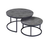 2 in 1 Coffee Tables Storage Home Living Room Round Round Table Basse Combination Furniture (Picture Color 1)