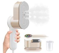 2-in-1 Dampfglätter Reisebügeleisen mit LCD-Display - 5 Dampfstufen, 180° Drehgriff, 360° Bügelplatte, 120 ml Wassertank, Kompakt & Tragbar für Zuhause und Reisen