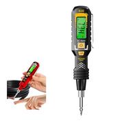 2 in 1 Digital Display Induction Test Pencil, Non-Contact AC Voltage 30-1000V/Contact AC Voltage 11-450V with LED Flashlight Digital Display, Live/Null Wire Buzzer Alarm (Black)