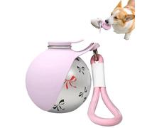 2-in-1 Dog Travel Water Bottle with Bowl, 285ml Portable Pet Water Cup for Small Dogs, Leakproof Stainless Steel Dispenser with Silicone Drinking Bowl for Outdoor Walking Hiking Trips