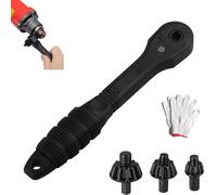 2 in 1 Drill Chuck Ratchet Spanner, 2-in-1 Ratchet DrillChuck Key Wrench, Universal Chuck Key Replacement Tool forDrill, for Electric Drills Power Tools (1 Set)