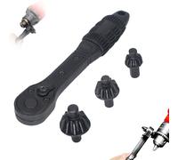 2 in 1 Drill Chuck Ratchet Spanner, Double Head Chuck Key Replacement Tool, Compatible with Most Electric Drills and Power Tools (1 Set)