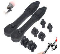 2 in 1 Drill Chuck Ratchet Spanner, Double Head Chuck Key Replacement Tool, Compatible with Most Electric Drills and Power Tools (2 Set)