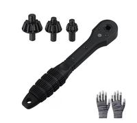 2 in 1 Drill Chuck Ratchet Spanner, Double Head Drill Chuck Key Ratchet Wrench Tool, Universal Replacement Clamping Tools,Compatible with Most Electric Drills and Power Tools