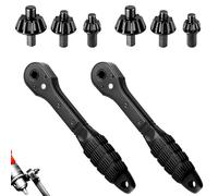 2 in 1 Drill Chuck Ratchet Spanner, Dual-Head Carbon Steel Ratchet Wrench, Quick-Switch Magnetic Chuck Key for Power/Drill Press Tools (2SET)