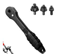 2 in 1 Drill Chuck Ratchet Spanner, Dual-Head Carbon Steel Ratchet Wrench, Quick-Switch Magnetic Chuck Key for Power/Drill Press Tools (1SET)