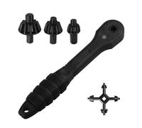 2 in 1 Drill Chuck Ratchet Spanner, Universal Chuck Key, Effort-saving drill bit replacement tool, Multi-Function Clamping Tool Ideal for Power Drills & Impact Driver (S#1-PCS)