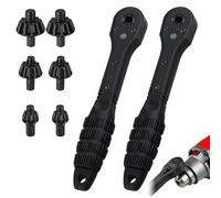 2 in 1 Drill Chuck Ratchet Spanner, Universal Double Head Chuck Key Replacement Tool, Multifunctional Interchangeable Fastening Clamping Tool, for Electric Drills Power Tools (2pcs)