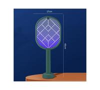 2-in-1 Electric Mosquito Swatter Mosquito USB Rechargeable Angle Adjustable Electric Bug Fly Bat Insect Swatter
