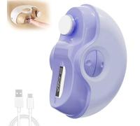 2 In 1 Electric Polishing Automatic Nail Clippers, Electric Nail Clipper, Electric Nail File, Electric Nail Clippers for Adults, Seniors, Kids (Purple)