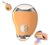 2 in 1 Electric Polishing Automatic Nail Clippers, Electric Nail Clipper with 3 Adjustable Speeds, Multifunctional Automatic Nail Clipper for Seniors Kids Adults (Yellow)