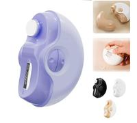 2 in 1 Electric Polishing Automatic Nail Clippers, Sciasi Electric Nail Clipper, Portable USB Rechargeable Electric Nail Trimmer, 2024 Electric Nail Clipper with LED Light (Purple)