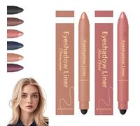 2 in 1 Eyeliner Eyeshadow, 2025 New Waterproof and Smudge-proof Eyeliner Eyeshadow Gel Pen, Highly Pigmented and Smooth, Lightweight and Portable Pocket Size (C)