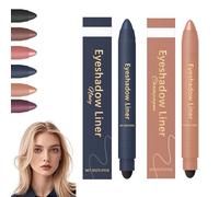 2 in 1 Eyeliner Eyeshadow, 2025 New Waterproof and Smudge-proof Eyeliner Eyeshadow Gel Pen, Highly Pigmented and Smooth, Lightweight and Portable Pocket Size (B)