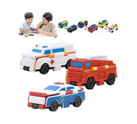 2-in-1 Flip Car Toy Flip Racers Transformable Cars Kiddie Corner Dual Design Toys,100% New