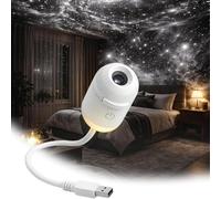 2-in-1 Galaxy Projector Night Light, Multifunctional Portable Starry Sky Night Light Projector with HD Films, 360° Rotating USB Powered, Adjustable Brightness for Car and Bedroom Decoration (5pcs)