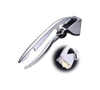 2-in-1 Garlic Press and Stoner, Manual Garlic Press Zinc Alloy, Cherry Plum Stoner