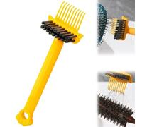 2 In 1 Hair Brush Cleaning Tool, 2026 New Comb Cleaning Brush, Portable Hair Brush Cleaner for Home and Travel (Yellow)