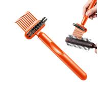 2-in-1 Hairbrush Cleaner Tool - Portable Comb & Brush Dust Removal Rake | Ergonomic Lint Hair Removal Cleaning Tool For Home Salon Travel Daily Hair Care Styling Accessories