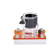 2 in 1 Invisible Fastener Slotting Bracket,Wood Palm Router Base Router Slotting Locator,Mortising Jig,Trimmer Base,Grooving for Invisible Screw Fasteners & Grooving in Cabinet Furniture (B)