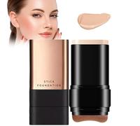 2 in 1- Luxury Anti-Wrinkle Foundation Stick, Vivien Beauty Foundation Stick, Korean Hydrating Lightweight Foundation Stick with Brush , Longwear Contour Stick Foundation Face Stick(02)