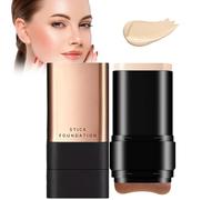 2 in 1- Luxury Anti-Wrinkle Foundation Stick, Vivien Beauty Foundation Stick, Korean Hydrating Lightweight Foundation Stick with Brush , Longwear Contour Stick Foundation Face Stick(01)
