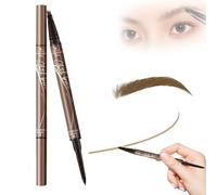 2 in 1 Magic 4-Tip Eyebrow Pencil, Microblading Eyebrow Pen 3D Waterproof and Sweat-proof Microblading Eyebrow Pencil Contouring Pen, Waterproof Long-Lasting Microblading Pencil for Eyebrows(Light bro