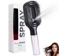 2-in-1 Misting Hair Brush, Detangling Brush with Built-in Fine Mist Sprayer,Wet & Dry Anti-Frizz Hair Brush with Water Reservoir,Portable Mist Comb,for Curly, Thick, Straight Hair