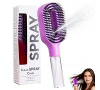 2-in-1 Misting Hair Brush, Detangling Brush with Built-in Fine Mist Sprayer,Wet & Dry Anti-Frizz Hair Brush with Water Reservoir,Portable Mist Comb,for Curly, Thick, Straight Hair