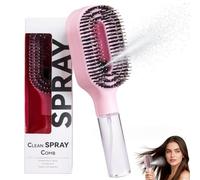 2-in-1 Misting Hair Brush, Detangling Brush with Built-in Fine Mist Sprayer,Wet & Dry Anti-Frizz Hair Brush with Water Reservoir,Portable Mist Comb,for Curly, Thick, Straight Hair