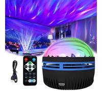 2 in 1 Northern Lights and Ocean Wave Projector - with 14 Light Effects for Bedroom,Northern Lights Aurora Projector with 14 Light Effects,with Remote Control,Northern Lights Projector (Type A)
