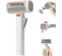 2-IN-1 Pet Self-Detangling & Grooming Comb, Professional Self-Detangling Undercoat Rake Brush for Long or Short Hair, Gently Removes Mats, Tangles & Loose Fur with One-Touch Release (2pcs)