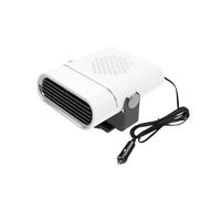 2-in-1 Portable Car Heater With 360° Rotation, Windshield Heater, 12V/24V Vehicle Defroster & Fan, Heating/Cooling Switchable, For All Cars (White,24V)