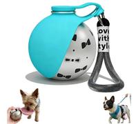 2-in-1 Portable Dog Water Bottle,Foldable Pet Water Bottle,Leak-Proof Stainless Steel Pet Travel Waters Bottles with Silicone Bowl,for Dogs, Cat, Walking, Hiking, Outdoor Camping